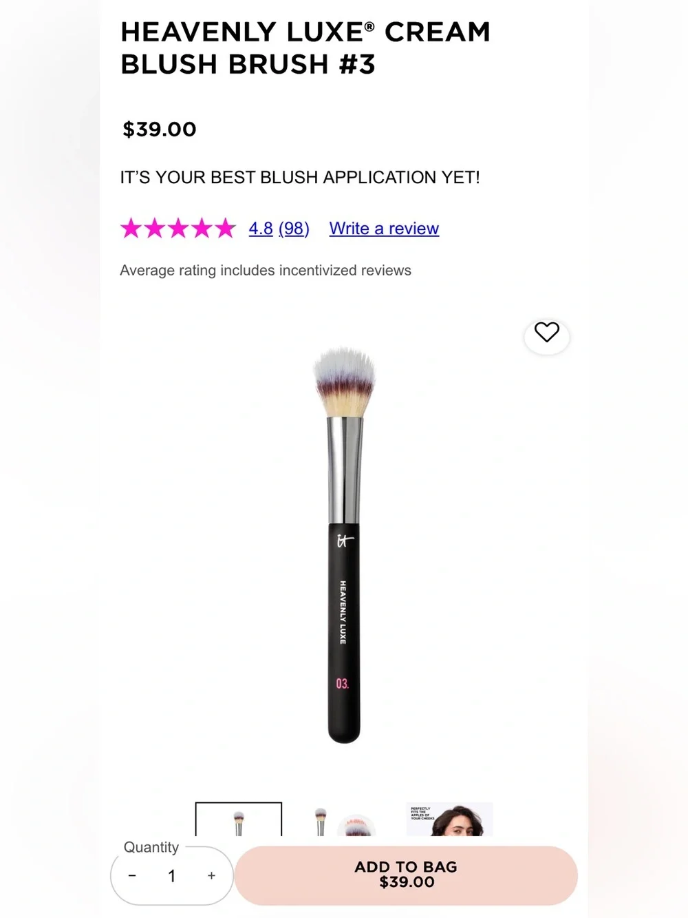 it cosmetics selling my